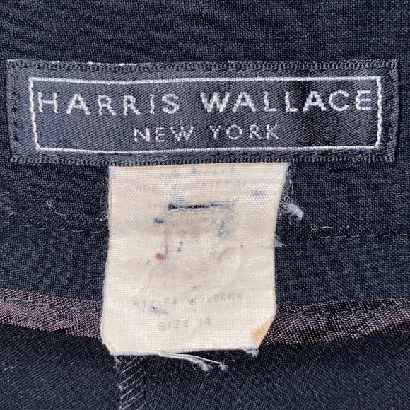 HARRIS WALLACE BLK WIDE LEG DRESS PNTS SZ 14 - Picture 11 of 13